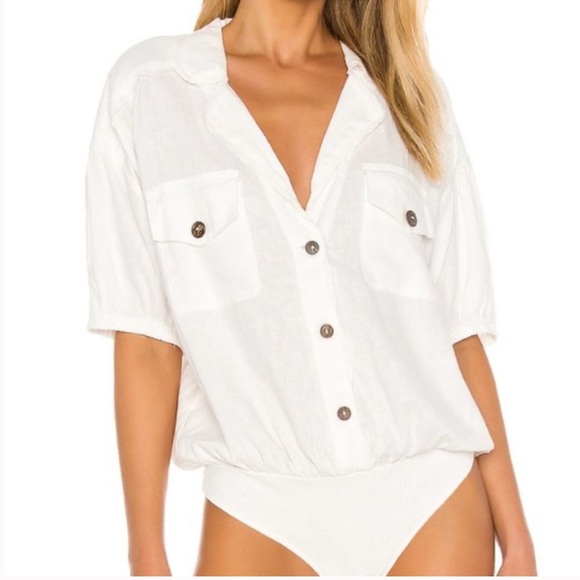 Free People Intimately So-Fari White Bodysuit - Picture 5 of 5